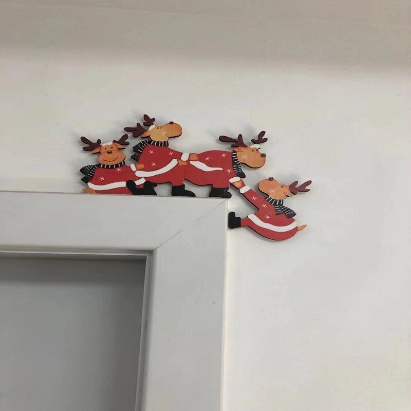 Christmas door frame decoration Christmas door corner door frame decoration eprolo