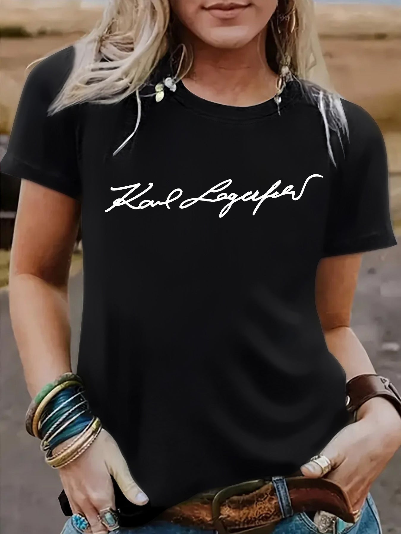 Short sleeved slogan eprolo