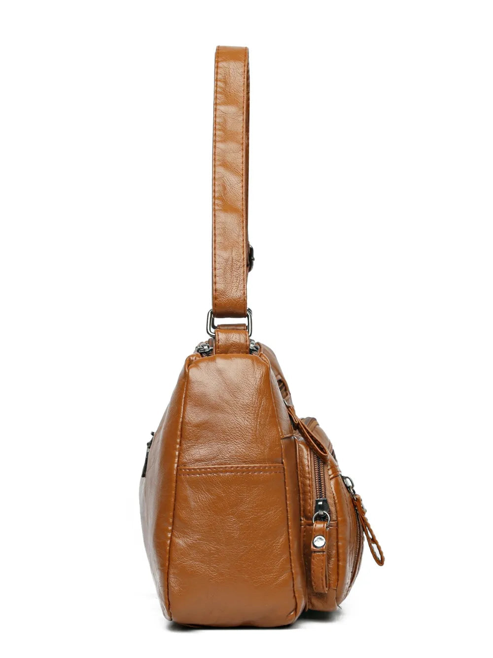 PU Leather Multi Pockets Adjustable Strap Shoulder Bag eprolo