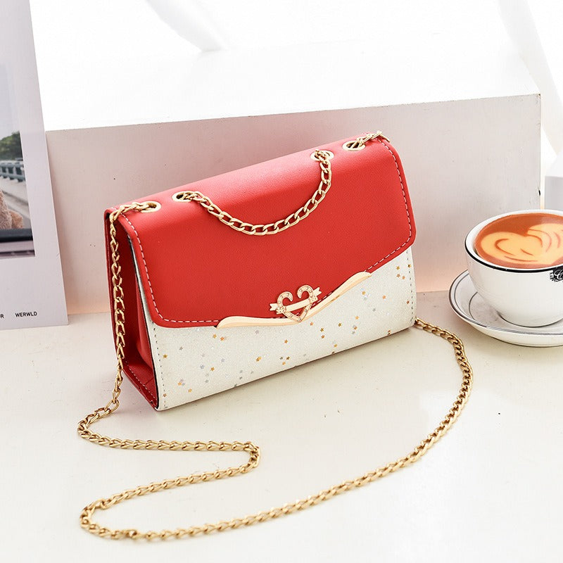 New Women's Bag Single Shoulder Crossbody Bag Sequin Fashion Bag Korean Edition Women's Shoulder Bag Mobile Bag Wallet Trend eprolo