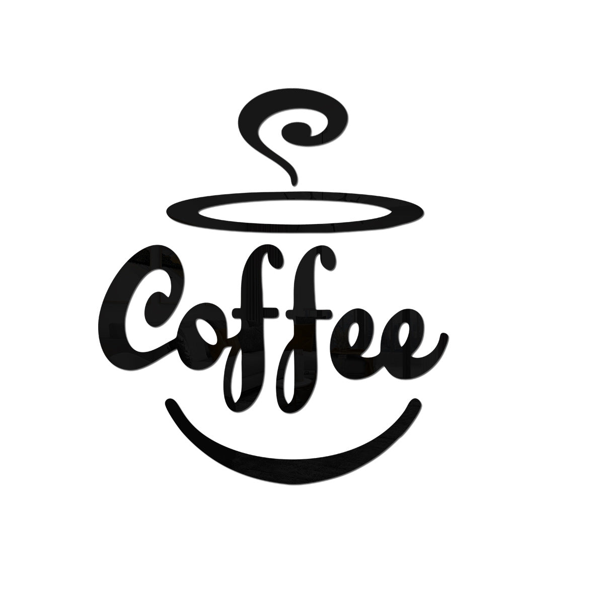 Coffee Themed Mirror Acrylic Wall Stickers for Kitchen and Dining Room eprolo