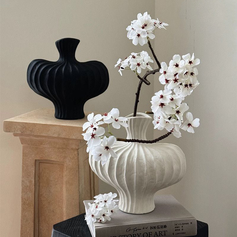 Plastic art imitation ceramic vase high-end decoration for living room desktop decoration eprolo