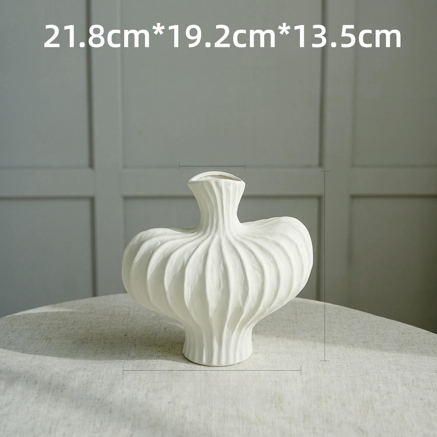 Plastic art imitation ceramic vase high-end decoration for living room desktop decoration eprolo