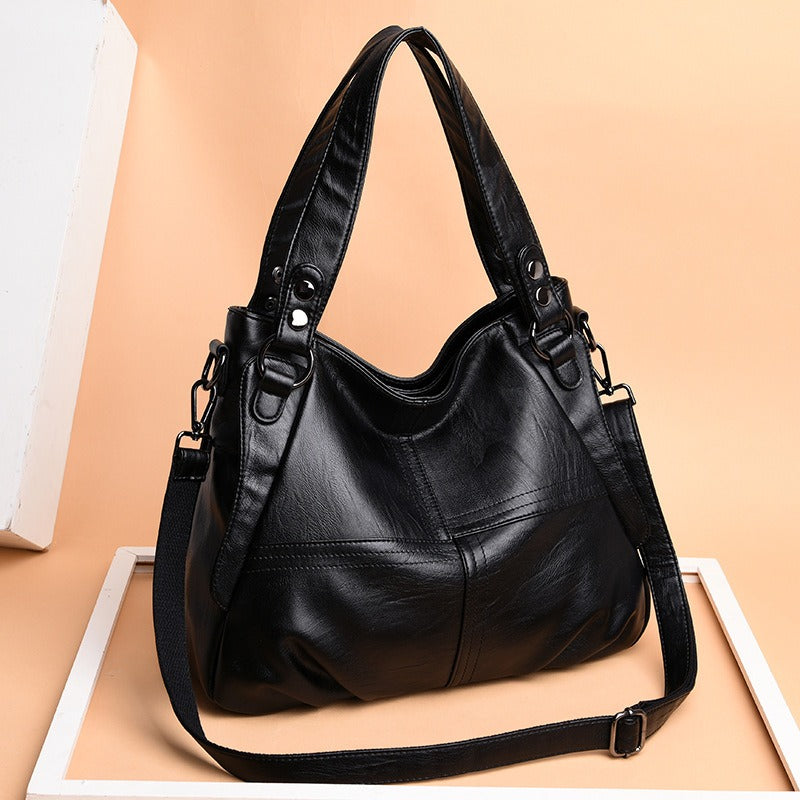 Middle-aged and elderly women's mother bag large capacity shoulder crossbody handbag sheepskin soft leather bag eprolo