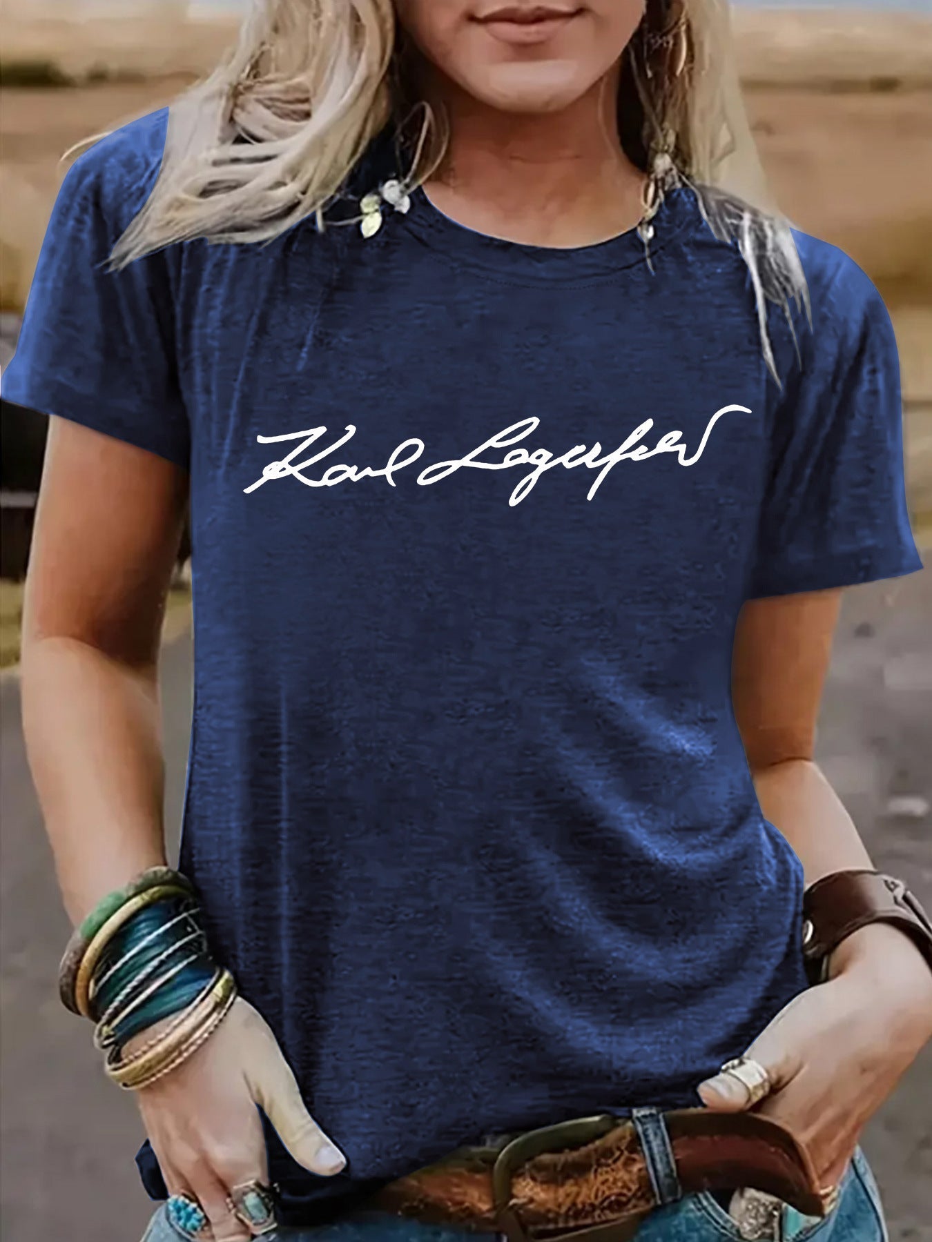 Short sleeved slogan eprolo