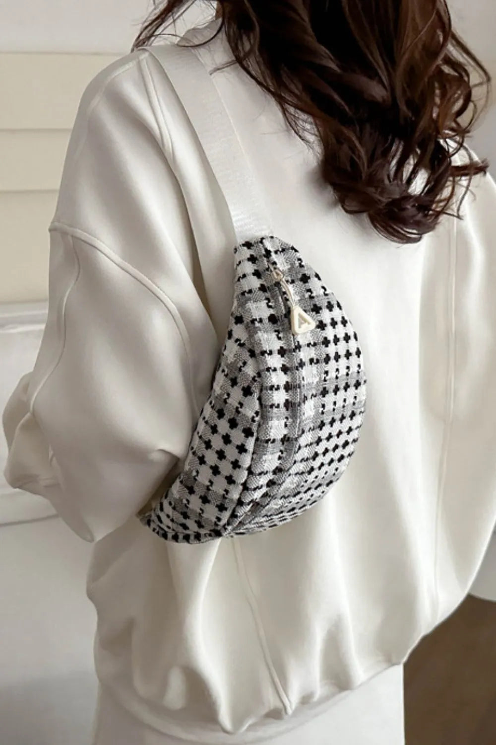 Plaid Wide Strap Crossbody Bag eprolo