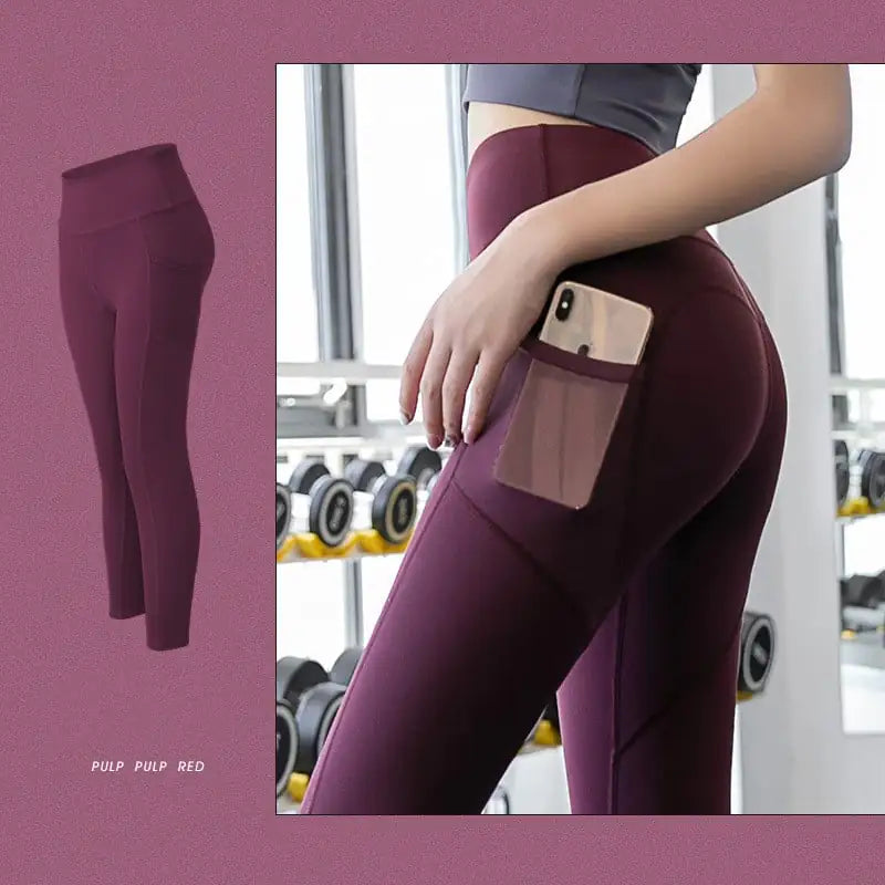 High-Waisted High Elastic Hip Tight Pants