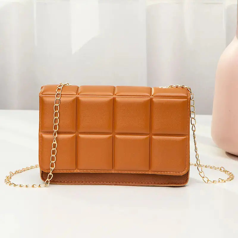 Fashionable Women's PU Leather Chain Messenger Bag Shopera