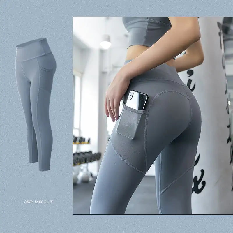 High-Waisted High Elastic Hip Tight Pants