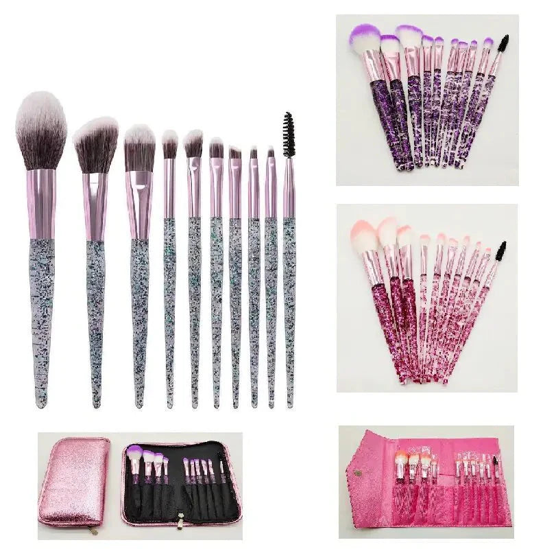10-Piece Makeup Brush Set for Beauty and Blending Shopera