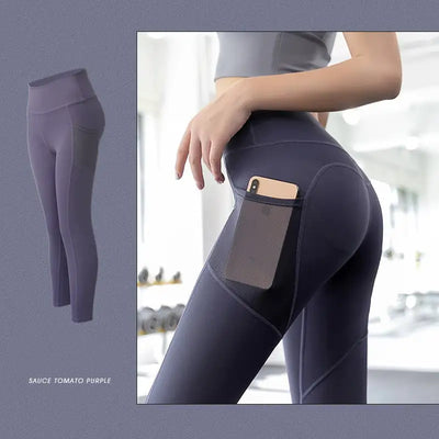 High-Waisted High Elastic Hip Tight Pants