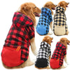 Reversible Plaid Dog Winter Coat – Warm Pet Jacket Vest for Small & Large Dogs