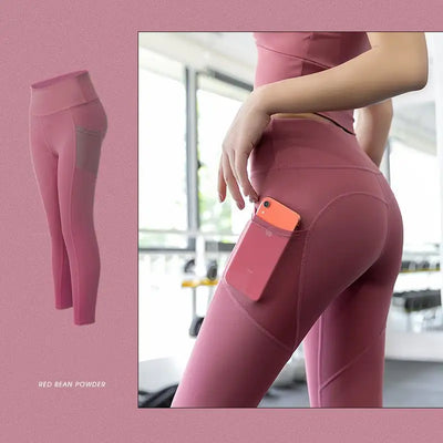 High-Waisted High Elastic Hip Tight Pants