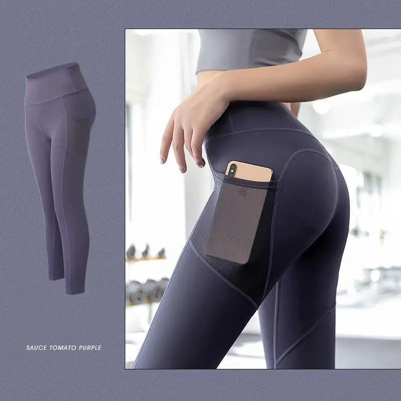 High-Waisted High Elastic Hip Tight Pants