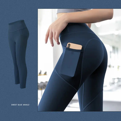 High-Waisted High Elastic Hip Tight Pants