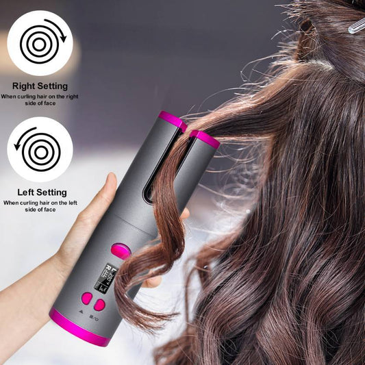 Curling Iron USB Wireless Multifunctional Charging Curler Shopera