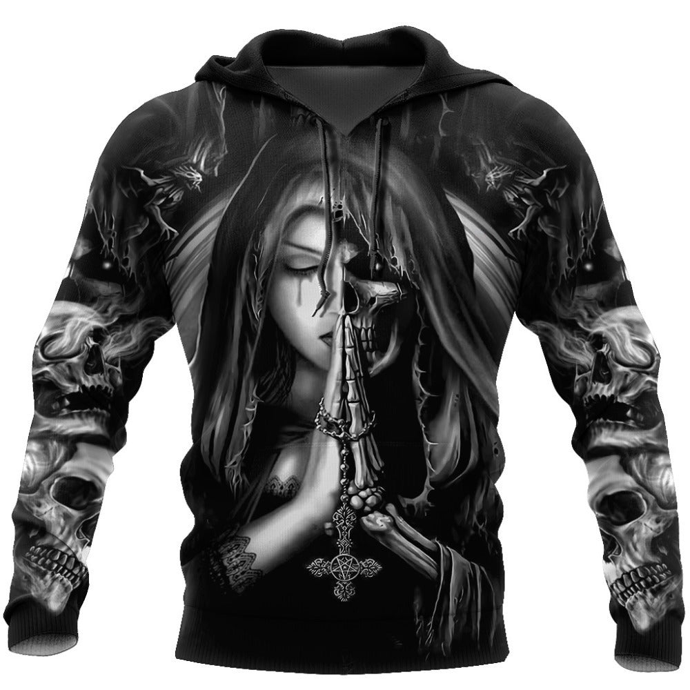 Halloween Skull Anime 3D Sweatshirt Shopera