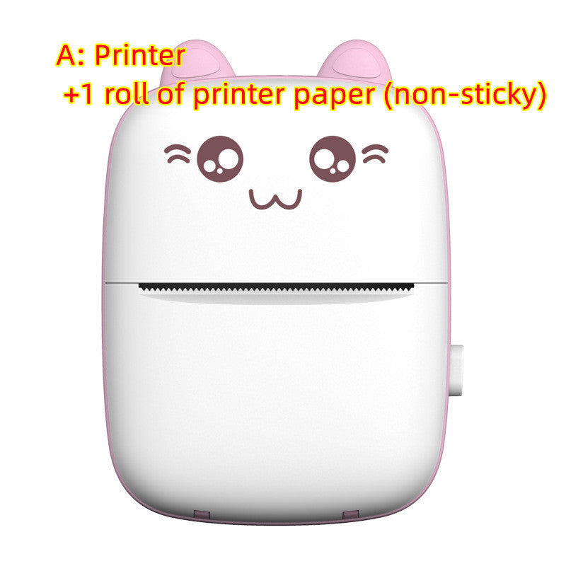 Mini Printer Portable Mini Bluetooth WiFi New Wrong Printer Mobile Phone Photo Title Note Hot Print Pocket Student Error Label Printer Shopera