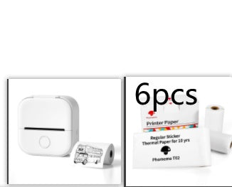 Portable Mini Thermal Label Printer Home Photo Printer Student Wrong Question Printer Bluetooth-compatible Mini Label Printer Price Tag Shopera