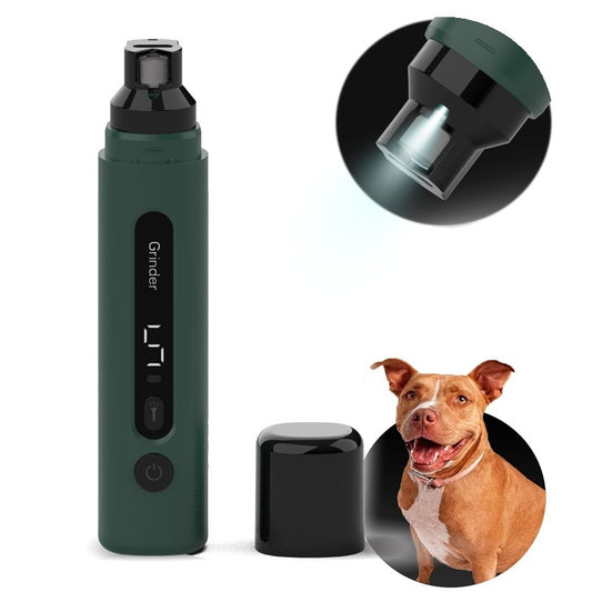 5-Speed Electric Dog Nail Grinder – Quiet Rechargeable Trimmer for All Pets