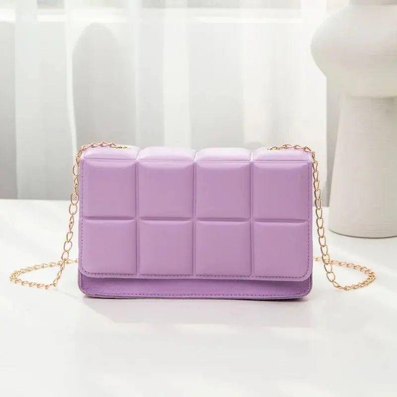 Fashionable Women's PU Leather Chain Messenger Bag Shopera