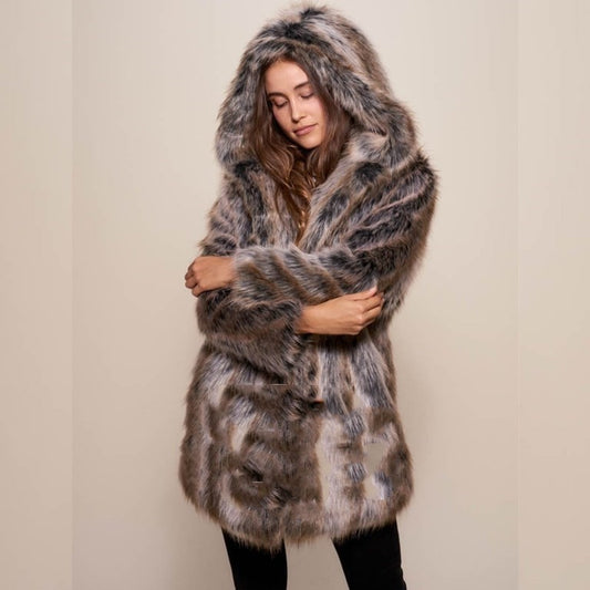 Women's Winter Faux Fur Coat Thick Jacket