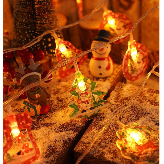 Christmas Tree Elderly Led Starry Lights Decorative Chain Strip Lights Interior Decoration