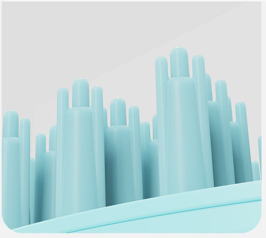 Silicone Pet Bath Brush – Soft Dog Grooming Scrubber & Massage Comb