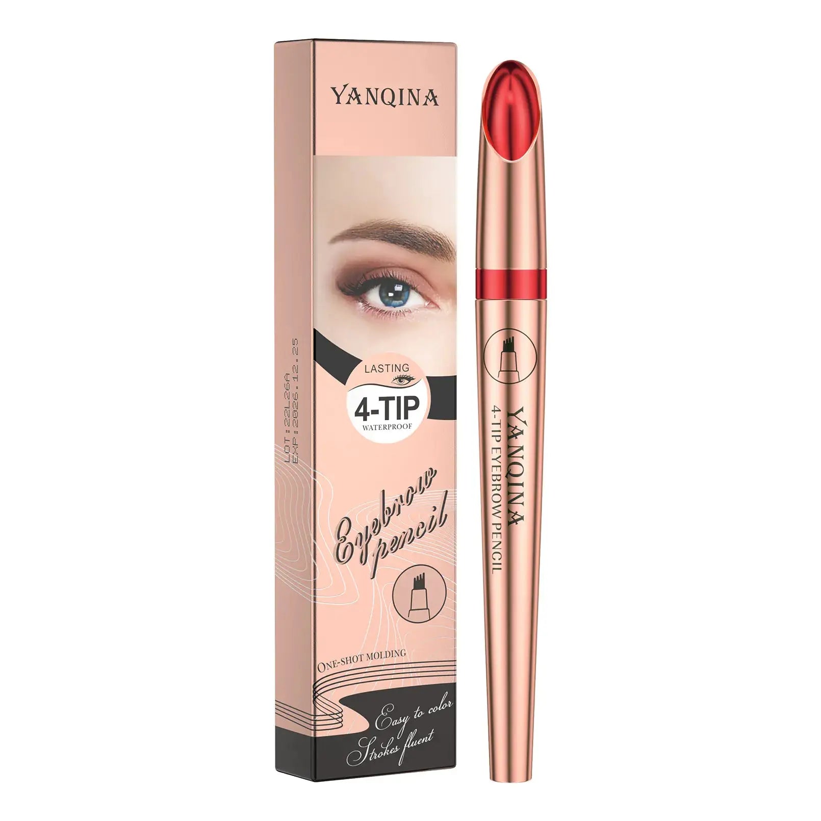 2023 Waterproof Four-Head Liquid Eyebrow Pencil Shopera