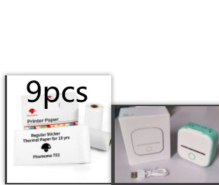 Portable Mini Thermal Label Printer Home Photo Printer Student Wrong Question Printer Bluetooth-compatible Mini Label Printer Price Tag Shopera