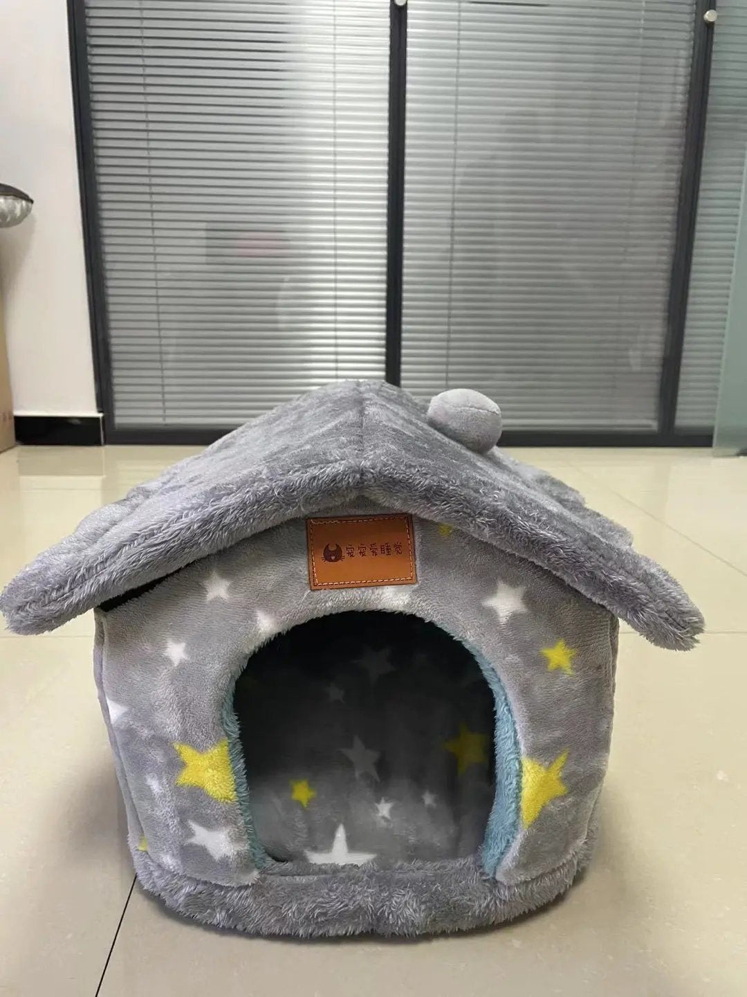 Foldable Dog House Pet Cat Bed Winter Dog Villa Sleep Kennel Removable Nest Warm Enclosed Cave Sofa Pets Supplies null