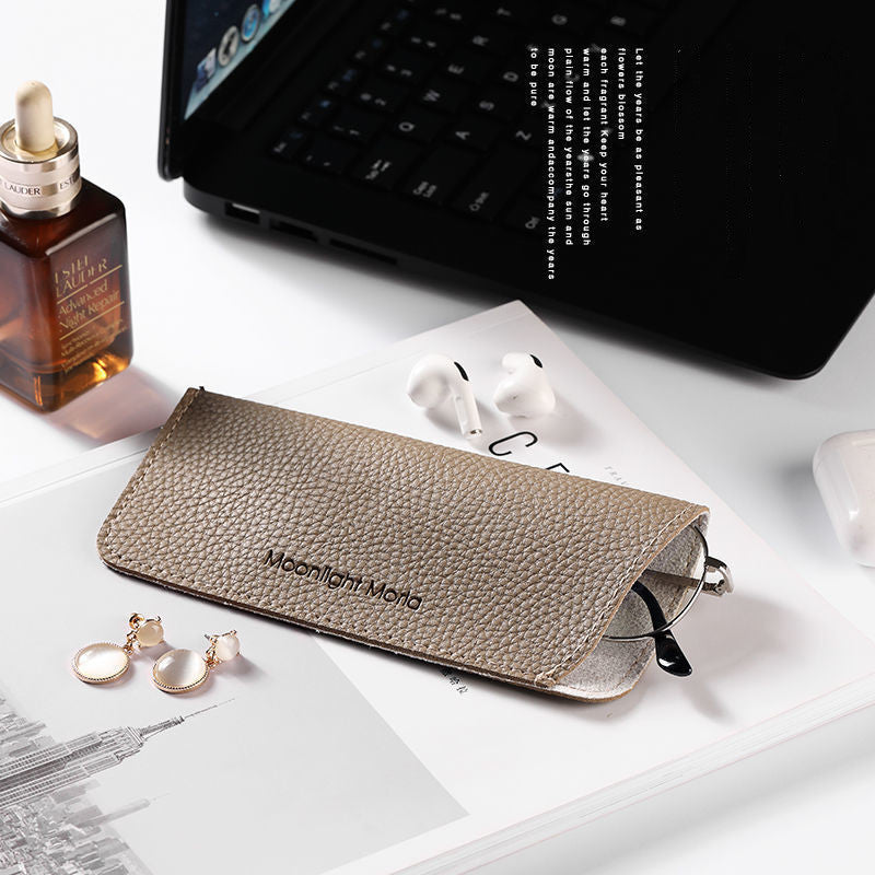 Ins Style Japanese Glasses Storage Bag Portable Thin Women