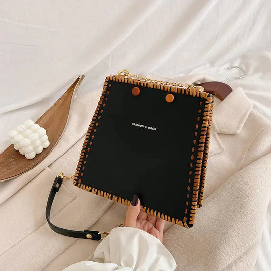 Hand-Stitched Woven Small Bags for Girlfriends Shopera