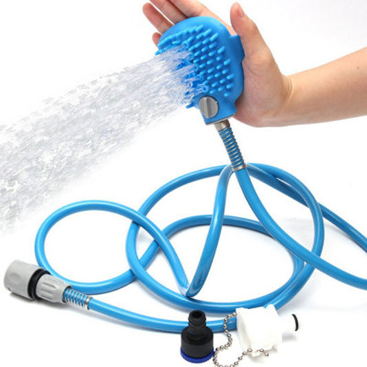 Pet Bathing Tool Sprayer – 2-in-1 Shower Head & Massage Brush for Dogs