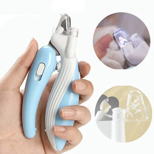 LED Light Pet Nail Clippers – Safe Stainless Steel Claw Trimmer for Small & Medium Dogs & Cats