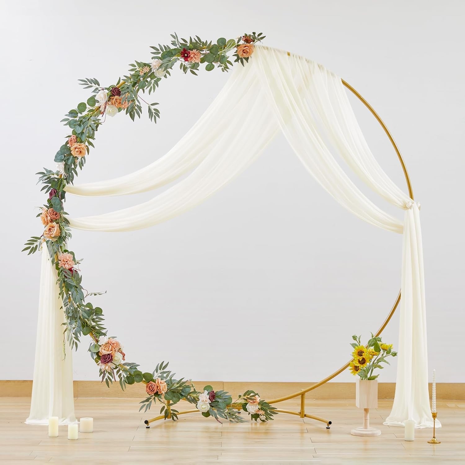 2 Panels Wedding Arch Draping Fabric Shopera