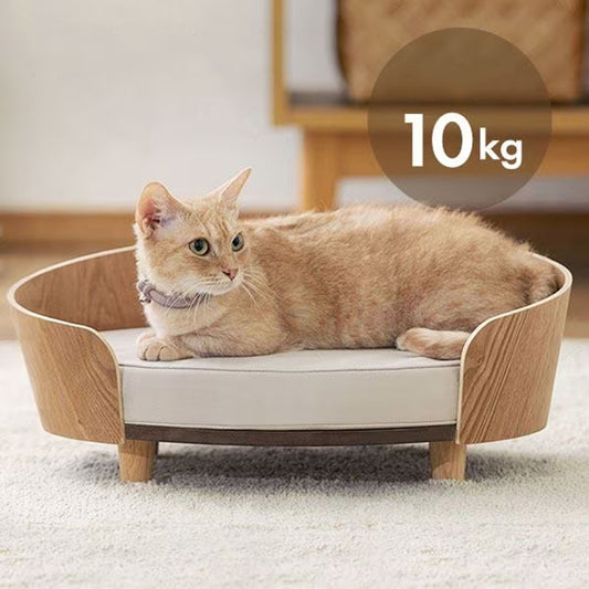 Wooden Pet Bed Frame – Elevated Sofa Nest for Cats & Small Dogs