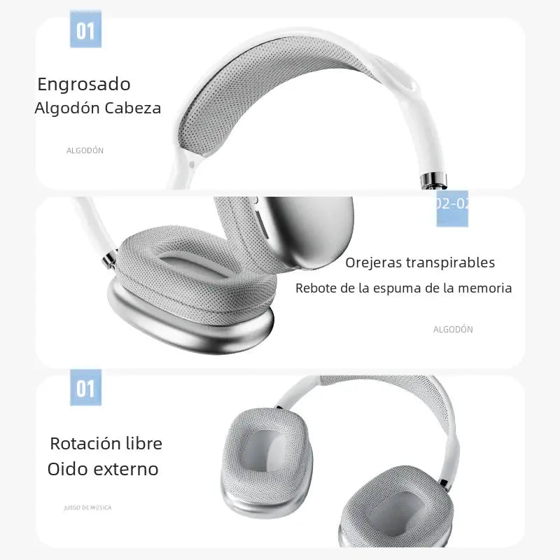 P9 Pro Max Wireless Bluetooth Noise-Canceling Headphones Shopera