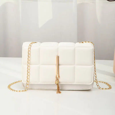 Fashionable Women's PU Leather Chain Messenger Bag