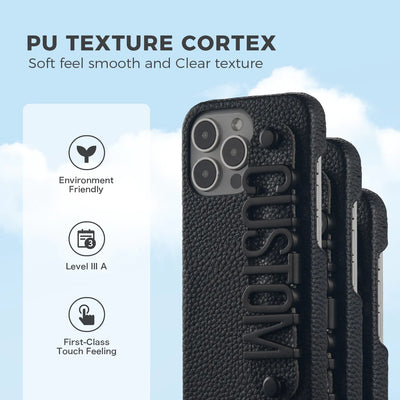 Personalized PU Letter Phone Case for iPhone 14/13/12/11