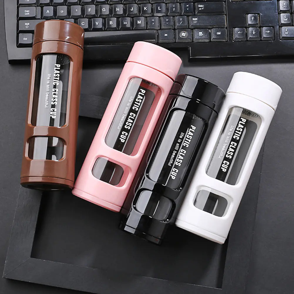 Double-Wall Insulated Glass Cup for Office & Car