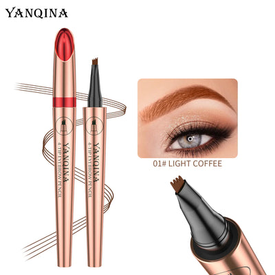 2023 Waterproof Four-Head Liquid Eyebrow Pencil