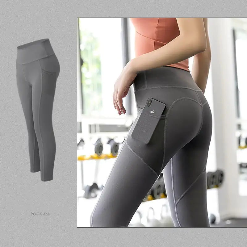 High-Waisted High Elastic Hip Tight Pants