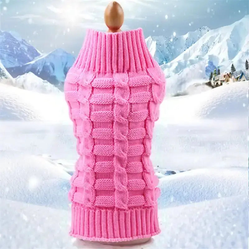 Cashmere Twisted Rope Pet Sweater for Dogs Shopera