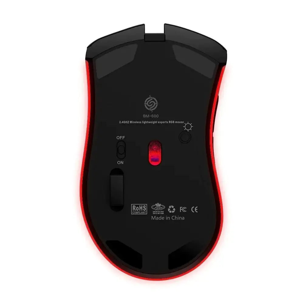 BM600 Rechargeable Wireless RGB Gaming Mouse for PC Shopera