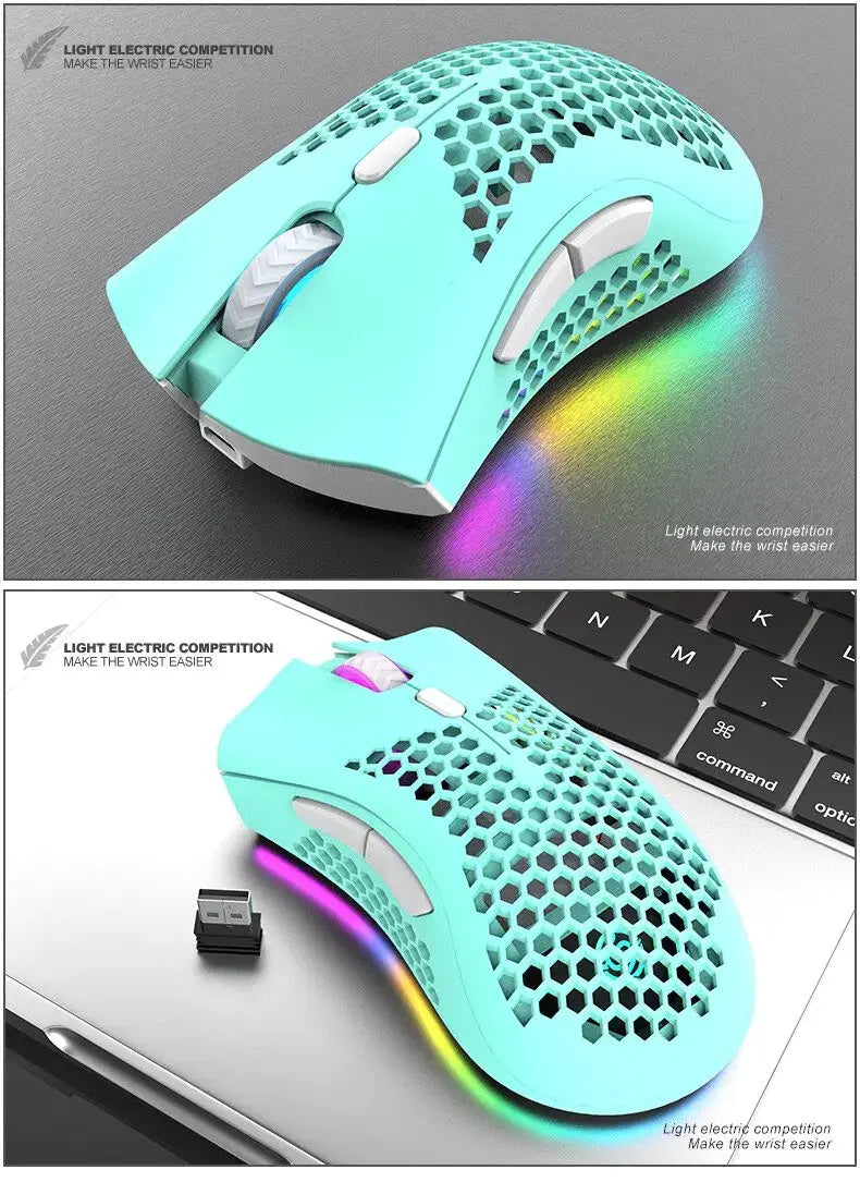 BM600 Rechargeable Wireless RGB Gaming Mouse for PC Shopera