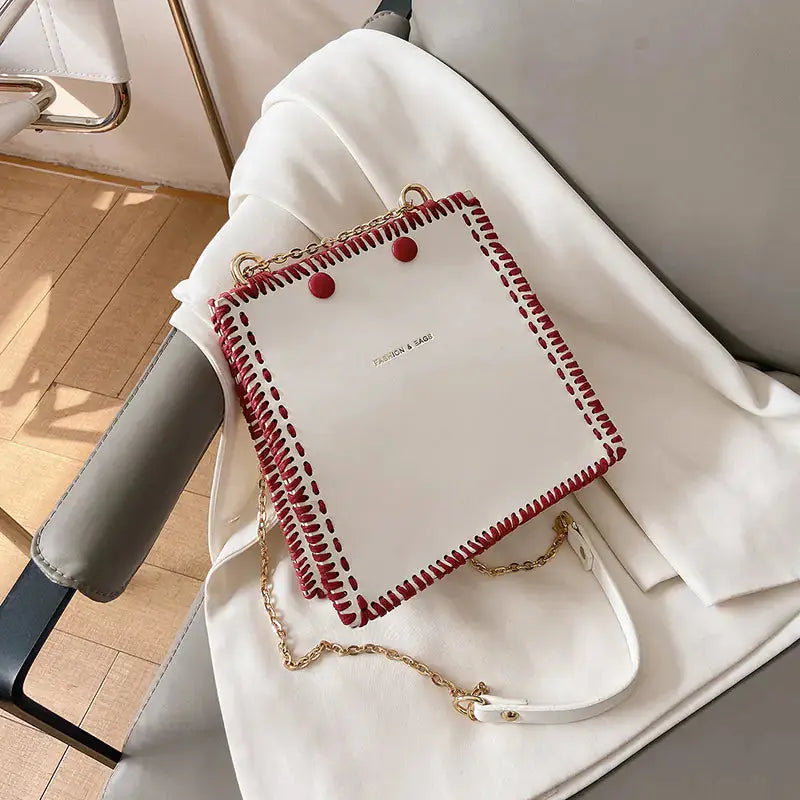 Hand-Stitched Woven Small Bags for Girlfriends Shopera