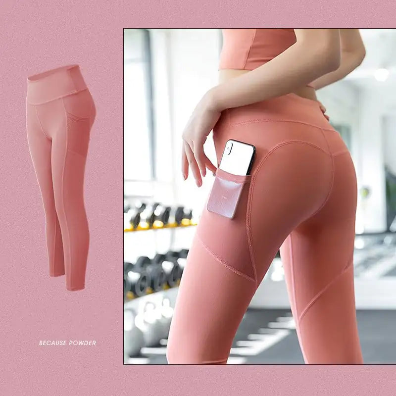 High-Waisted High Elastic Hip Tight Pants
