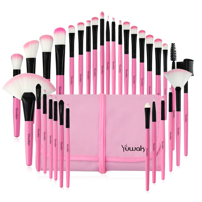 32-Piece Makeup Brush Set for Beauty and Cosmetics